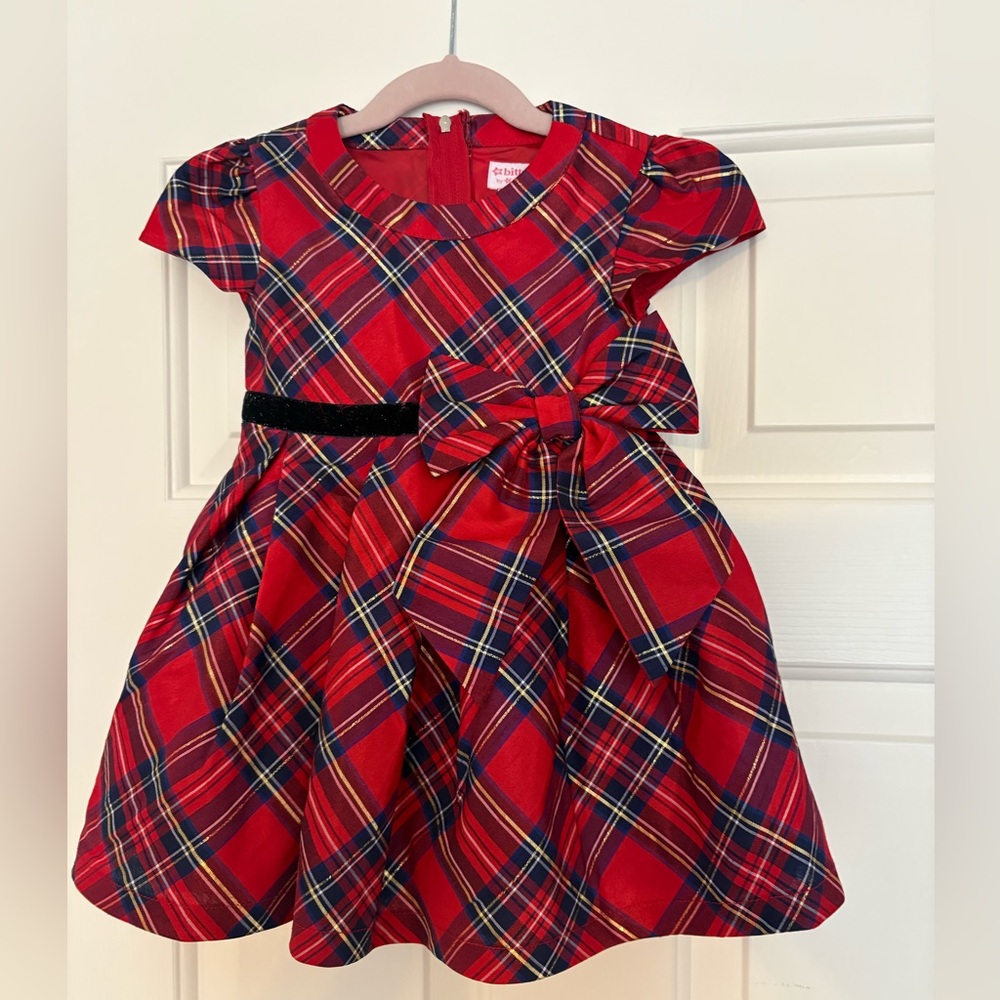 American Girl Red Plaid Holiday Dress